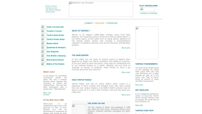 Screenshot preview of tantrix.com