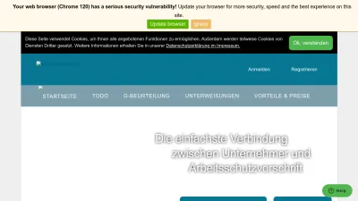 Screenshot preview of myarbeitssicherheit.de