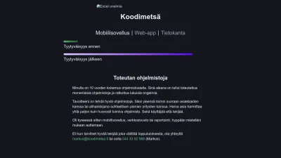 Screenshot preview of koodimetsa.fi