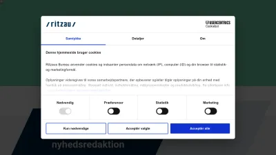 Screenshot preview of ritzau.dk