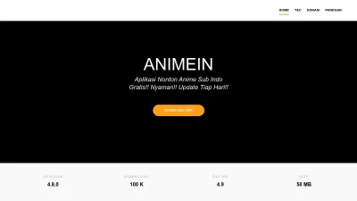 Screenshot preview of animein.net