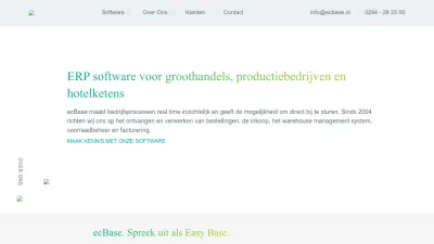 Screenshot preview of ecbase.nl