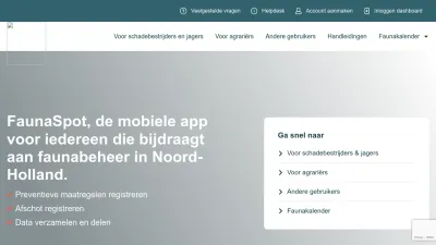 Screenshot preview of faunaspot.nl