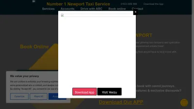 Screenshot preview of abctaxisnewport.co.uk