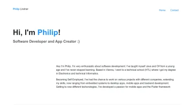 Screenshot preview of lindnerdev.at