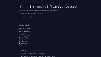 Screenshot preview of andreytreyt.com
