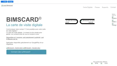 Screenshot preview of bimscard.com