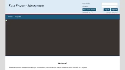 Screenshot preview of vistapm.cincwebaxis.com