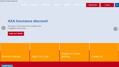 Screenshot preview of cloughferncreditunion.com