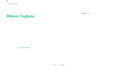 Screenshot preview of dhirenvaghani.com