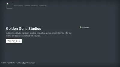 Screenshot preview of goldengunsstudio.com