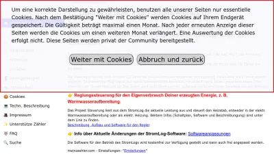 Screenshot preview of meinzaehler.com