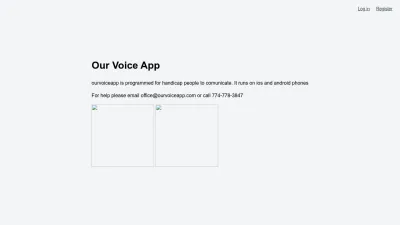 Screenshot preview of ourvoiceapp.com