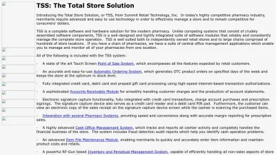 Screenshot preview of summitretail.com