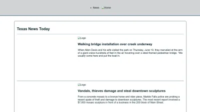 Screenshot preview of texaspapers.com