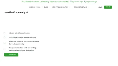 Screenshot preview of wildsideconnect.com
