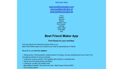 Screenshot preview of bestfriendmaker.isvery.cool