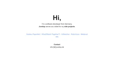 Screenshot preview of juvelop.de
