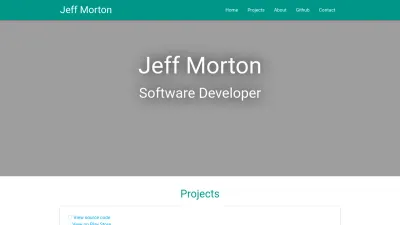 Screenshot preview of jeffmorton.dev