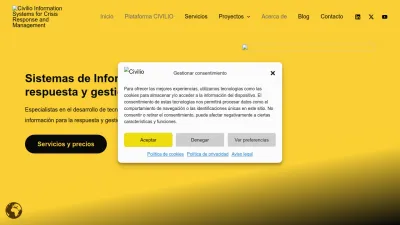 Screenshot preview of civilio.eu