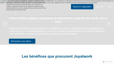 Screenshot preview of joyatwork.fr