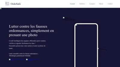 Screenshot preview of ordosafe.fr
