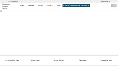 Screenshot preview of gklass.in