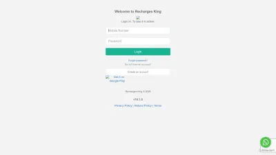 Screenshot preview of rechargesking.in