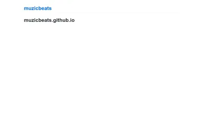 Screenshot preview of muzicbeats.github.io