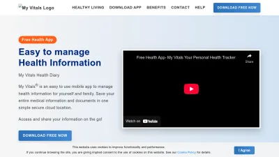 Screenshot preview of myvitals.life