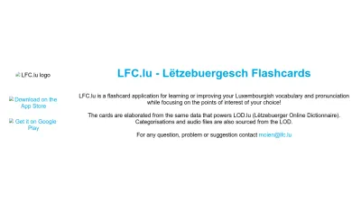 Screenshot preview of lfc.lu