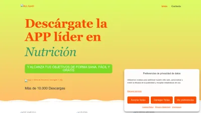 Screenshot preview of planeat.me