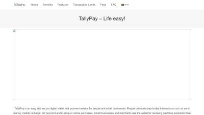 Screenshot preview of tallypay.net