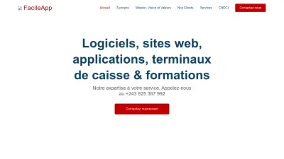 Screenshot preview of facileapp.org