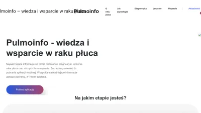 Screenshot preview of pulmoinfo.pl