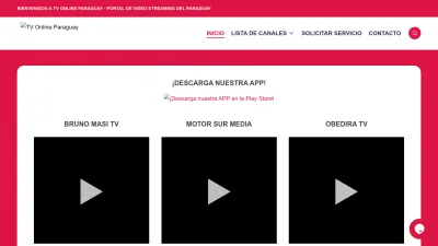 Screenshot preview of tvonline.com.py