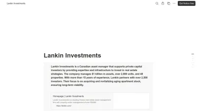 Screenshot preview of addyinvest.notion.site