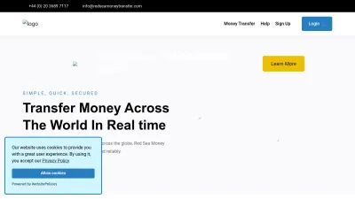 Screenshot preview of redseamoneytransfer.co.uk
