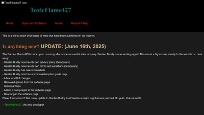 Screenshot preview of toxicflame427.xyz