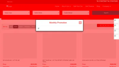 Screenshot preview of zidocars.co.za