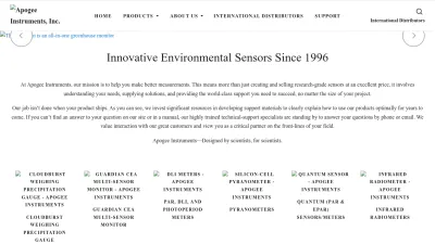 Screenshot preview of apogeeinstruments.com