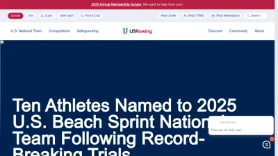 Screenshot preview of usrowing.org