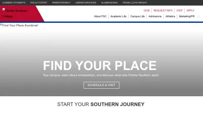 Screenshot preview of flsouthern.edu