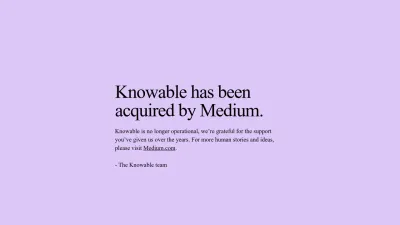 Screenshot preview of knowable.fyi