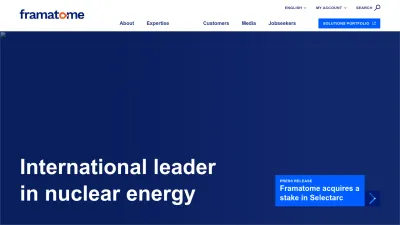Screenshot preview of framatome.com