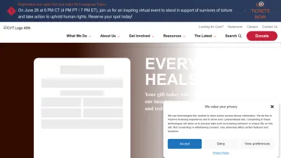 Screenshot preview of cvt.org