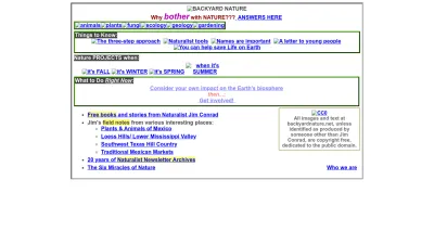 Screenshot preview of backyardnature.net
