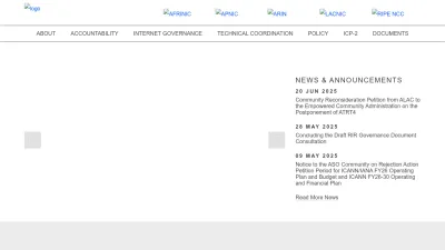 Screenshot preview of nro.net