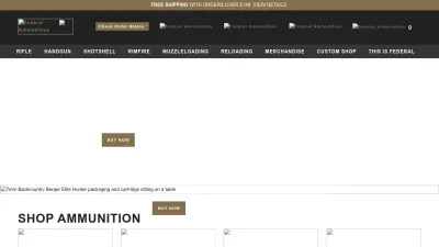 Screenshot preview of federalpremium.com