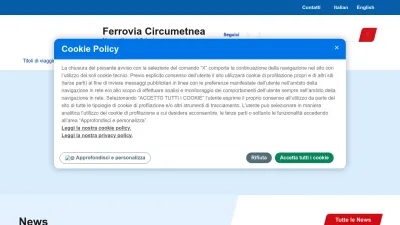 Screenshot preview of circumetnea.it